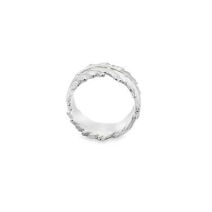 Silver Feather Ring