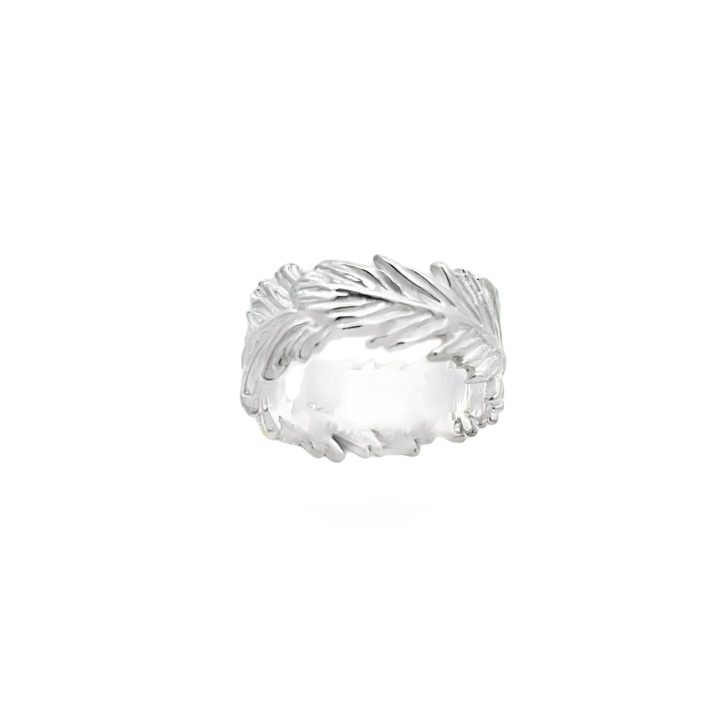 Silver Feather Ring