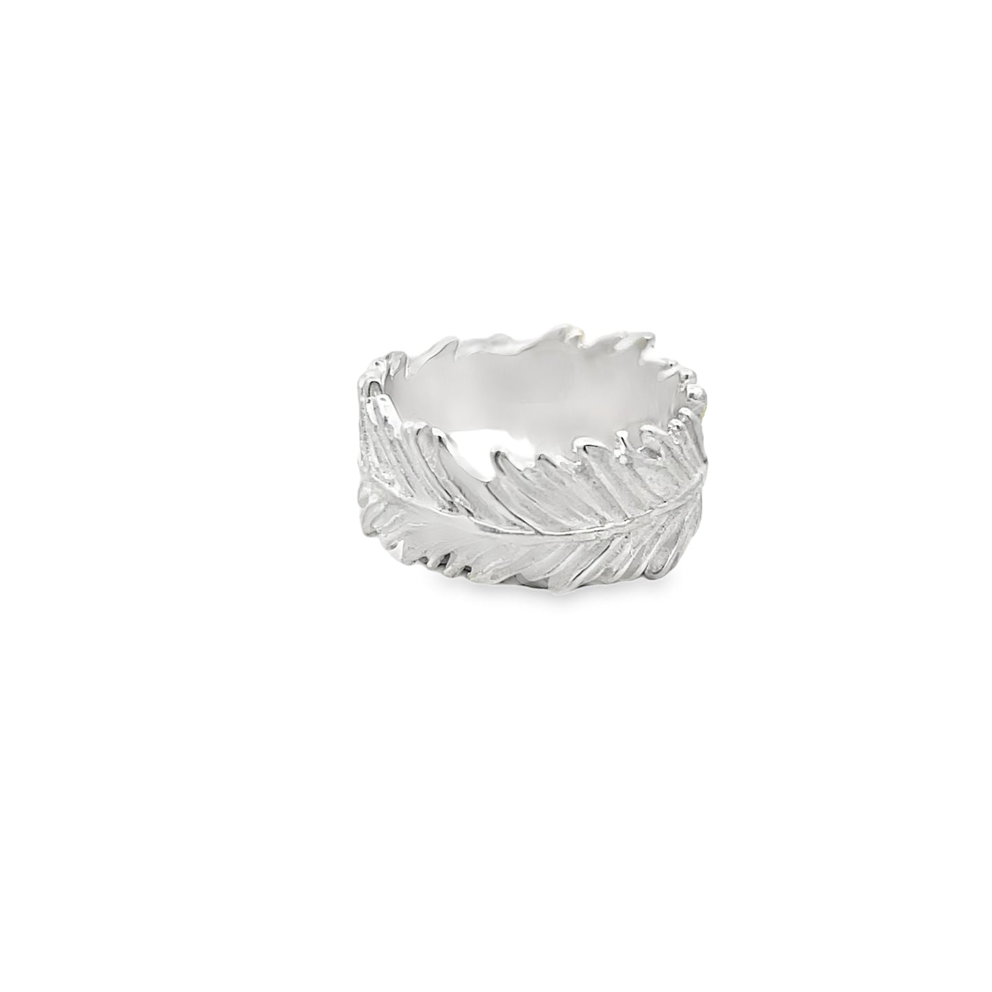 Silver Feather Ring