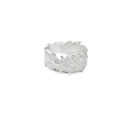 Silver Feather Ring