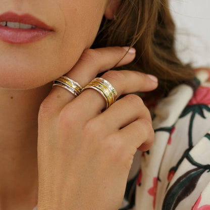 Handmade Haytor Sterling Silver Spinning Ring