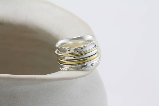 Handmade Haytor Sterling Silver Spinning Ring
