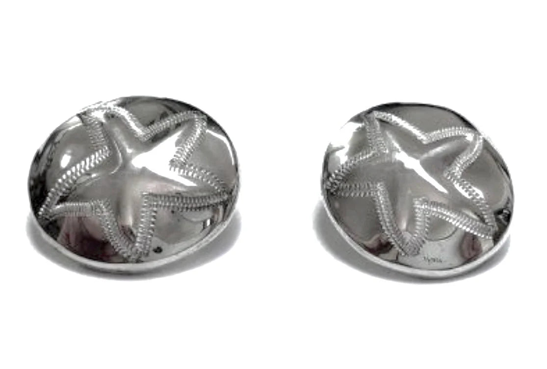 Sterling Silver Starfish Clip-on Earrings