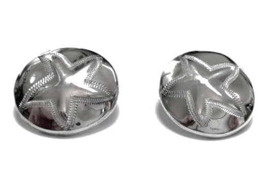 Sterling Silver Starfish Clip-on Earrings