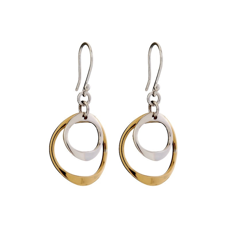 double wonky circles, 1 brass - ppa893