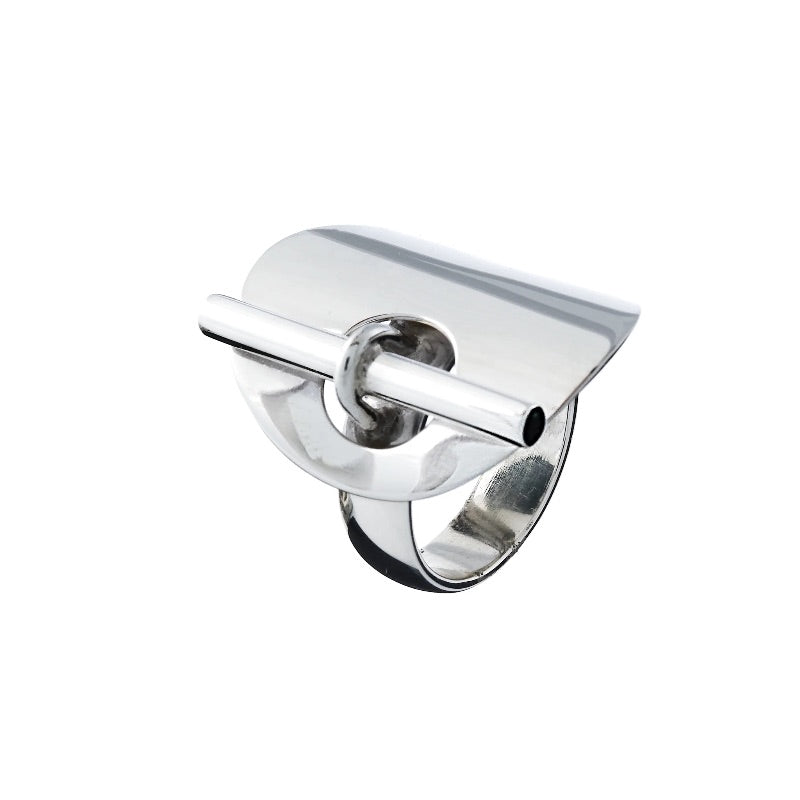 oval ring w bar - r1241